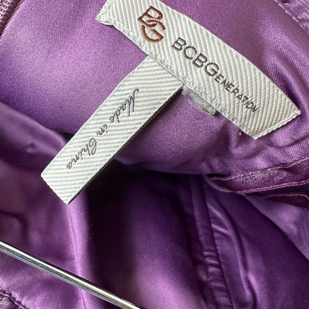 Bcbgeneration Purple Strapless Cocktail Dress - S… - image 2